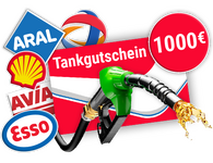 1.000€ Tankgutschein